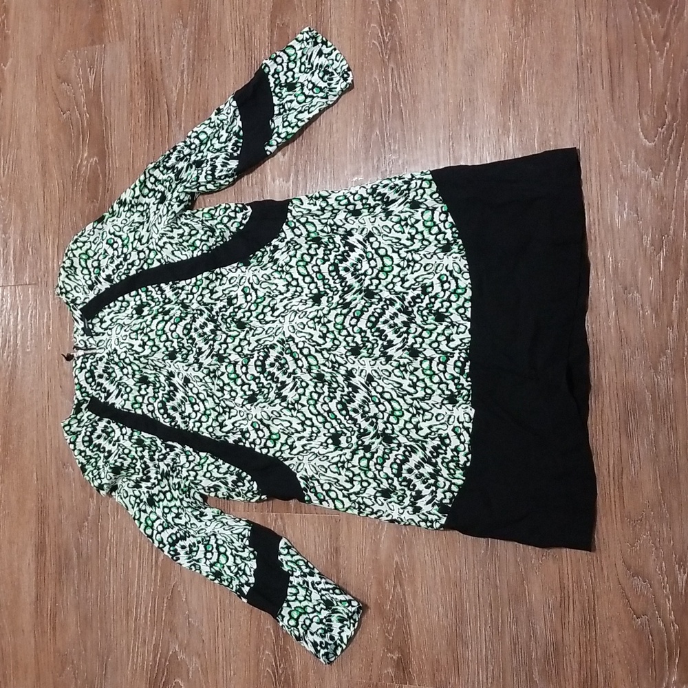 (8) French Connection Tunic Leopard Print Casual Lightweight Loose Ecclectic